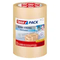 Produktbild: tesa tesapack Ultra Strong - PVC-Klebeänder für festes Verpacken und sicheres Bündeln - Transparent - 66 m x 50 mm, 3er-Pack