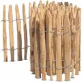 Produktbild: Stiltreu Französischer Premium Staketenzaun Kastanie 500 cm x 50 cm Lattenabstand 2-3 cm