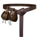 Produktbild: Mittelalterlicher O-Ring-Gürtel mit Vintage-Mittelalter- Kordelzugbeutel und ...