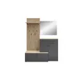 Produktbild: Kompaktgarderobe  Rovereto ¦ grau ¦ Maße (cm): B: 148 H: 199 T: 38.0