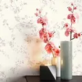 Produktbild: Newroom Vliestapete Muster Tapete Blumen,Zweige, Blumentapete Creme Wallpaper Floral Blumen Tapete Pflanzen Blätter Wohnzimmer Schlafzimmer Büro Flur, modern