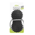 Produktbild: SPIKY Peanut Massageball mit Noppen, schwarz