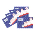 Produktbild: AVERY Zweckform 1736-5 Quittungsblock (A6 quer, 2x40 Blatt, mit Durchschlag, fälschungssicher, inkl. MwSt., für Deutschland und Österreich) 5er Pack weiß/gelb