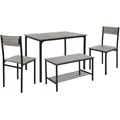 Produktbild: Ml-Design Esstisch, Grau, Holzwerkstoff, Rechteckig,Rechteckig, 70x86.5x110 cm, Esszimmer, Bänke, Tisch- & Eckbankgruppen