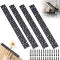 Produktbild: Klavierband Edelstahl 4 Stück 30 cm Klavierscharnier Klavierband Scharnier St...
