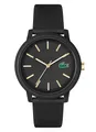 Produktbild: Lacoste Analog Quarzuhr für Herren Kollektion LACOSTE.12.12 mit Schwarzes Silikonarmband - 2011233