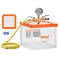 Produktbild: VEVOR 7,57 L Vakuumkammer, verbesserte Mehrzweck-Vakuum-Entgasungskammer aus Acryl, transparente Vakuumkammer, für Harzentgasung, Kieselgel-Entgasung, Gips-Entgasung und Vakuumextraktion