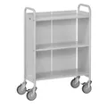 Produktbild: Fetra / Bürowagen / Aktenwagen / Etagenwagen / Rückwand / 150 kg / 2 Fächer