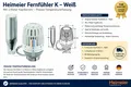 Produktbild: HEIMEIER Thermostatkopf K Fernfühler 2m Kapillarrohr weiß M30x1,5 6002-00.500