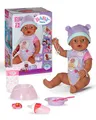Produktbild: BABY Born Eva - 43 cm große Babypuppe - 10 Funktionen inkl. Accessoires & Strampler - Funktioniert komplett ohne Batterien - Geeignet für Kinder ab 3 Jahren