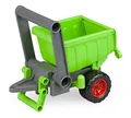 Produktbild: Lena 04214 - EcoActives Anhänger grün, Hänger ca. 20 cm für EcoAktives Traktor, Anhänger aus Kunststoff mit natürlichem Holzgeruch durch Holzanteil, Spielfahrzeuganhänger für Kinder ab 2 Jahre