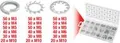 Produktbild: KS TOOLS Sortiment Zahn-Unterlegscheiben,M3-10, 720-tlg. (970.0240)