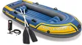 Produktbild: Intex aufblas Boot 3 Set Schlauchboot - 295 x 137 x 43 cm - 3-tlg. - Blau /Gelb
