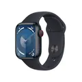 Produktbild: Apple Watch Series 9 LTE 41mm Aluminium Mitternacht Sportarmband Mitternacht M/L