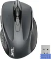 Produktbild: TECKNET Kabellose Maus, 2.4G Optische Funkmaus mit USB Empfänger, 2600 DPI, 24 Monate Akkulaufzei, Ergonomisches Design Wireless Mouse Kompatibel mit Laptop, PC, MacBook, Office Home, Grau