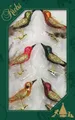 Produktbild: Krebs Glas Lauscha Weihnachtsbaumklammer Minivögel, Weihnachtsdeko, Christbaumschmuck (6-tlg), mundgeblasen