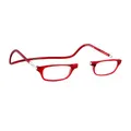 Produktbild: CliC Eyewear - Lesebrillen - Mit flexiblen Magneten - Original CLIC CLASSIC - Lesebrillen für Damen und Herren (1,5, Rot)