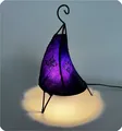 Produktbild: Orientalische Lampe Hennalampe marokkanische Lederlampe Tischleuchte Stehleuchte Henna Tissir Orient 35-38 cm, lila