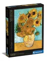 Produktbild: Clementoni 31438 van Gogh Vase mit Sonnenblumen Puzzle 1000 Teile, Museum Collection, Geschicklichkeitsspiel für die ganze Familie, Erwachsenenpuzzle ab 14 Jahren Mehrfarbig L