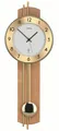 Produktbild: AMS -Sehr deutliche Funkpendluhr Buche- 5266/18 Moderne Wanduhr mit Funkwerk, Fu