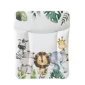 Produktbild: Ceba Baby® weiche Wickelauflage 50x70 cm - Baby Wickelunterlage - Wickeltischauflage für Junge und Mädchen - Wasserdicht, abwaschbar - OEKO-TEX® Standard 100 - Made in EU - Dschungeltiere