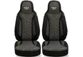 Produktbild: BREMER SITZBEZÜGE Autositzbezug für für Fiat Ducato Jumper Boxer (PLKT204), Set, 2-tlg., Schonbezüge Sitzbezüge Fahrer und Beifahrer, in Schwarz/Anthrazit