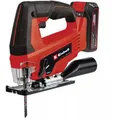 Produktbild: Power X-Change Akku-Stichsäge TC-JS 18/70 Li, 18Volt rot/schwarz, Li-Ionen Akku 2,5Ah, Koffer E-Box Basic