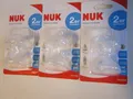 Produktbild: NUK Silikon-Trinktülle 2er Pack - Je 3 x Stück (6 Stück) - 1 x Set