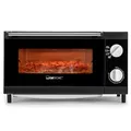 Produktbild: Clatronic Pizzaofen, 12 Liter Backraum, Minibackofen, zum Grillen & Aufbacken, Backofen mit Ober- & Unterhitze, Mini Backofen mit 60 Min.-Timer, Backofen klein inkl. Backblech, MPO 3520, Schwarz