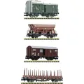 Produktbild: Fleischmann 6660119 N 4er-Set: Güterwagen der DB
