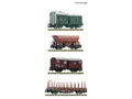 Produktbild: Fleischmann 6660119 - Personenwagen Set Güterzug DB Ep.III 4-teilig - Spur N