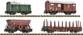 Produktbild: Fleischmann 6660119 4tlg Güterwagen Set DB m. Begleitwagen Pwg Ep.III Spur N Neu
