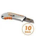 Produktbild: FRONTTOOL Cutter-Messer Profi 18 mm - Alu-Cutter 10 Stück - aus Alu-Druckguss