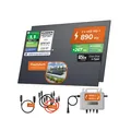 Produktbild: Solarway 890Wp / 800W Balkonkraftwerk komplett Steckdose - neuester EcoFlow Stream 800 Watt Wechselrichter - Solaranlage Komplettset - 445W bifaziale Solarmodule & EcoFlow & Zubehör