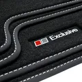 Produktbild: Exclusive Line Fußmatten passend für Audi TT 8J Coupe Roadster S-Line 2006-2014