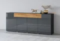 Produktbild: INOSIGN Sideboard Toledo,Breite 208cm,moderne Kommode mit dekorative Fräsungen,grifflos, Kombikommode mit viel Stauraum, Einlegeböden verstellbar