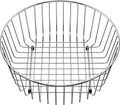 Produktbild: BLANCO Geschirrkorb aus Edelstahl | Durchmesser: 362 mm | Für Rondo