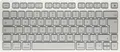 Produktbild: CHERRY KW 7100 Mini - Tastatur - für MAC - 75% - compact - kabellos - Bluetooth 5,1 - QWERTZ - Deutsch - Tastenschalter: CHERRY SX - Mondlichtweiß - plastikfreie Verpackung (JK-7110DE-25)