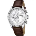 Produktbild: Festina Timeless Chronograph Leather Strap Silver Dial F16760-1 Men's Watch