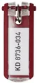 Produktbild: DURABLE Schlüsselanhänger Durable 1957 03 Schlüsselanhänger KEY CLIP - rot - Beutel mit 6 Stück