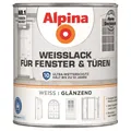 Produktbild: Alpina Weisslack für Fenster und Türen glänzend 2,0 Ltr. Fensterlack Türenlack