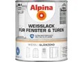 Produktbild: Weißlack für Fenster und Türen Glänzend 300 ml Farbe Lack Holz Metall