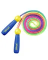 Produktbild: OTraki Springseil Kinder, Verstellbare Springseile mit Holzgriff Jumping Rope Kids für Jungen und Mädchen Ideal für Fitness Training und Knochenentwicklung zu fördern (Blau)