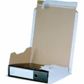 Produktbild: 20x Ordner-Versandkarton Ordnerkarton 35-80 mm weiß mit Haftklebung