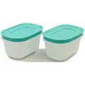 Produktbild: TUPPERWARE Gefrier-Behälter Eiskristall 170 ml (2) minze-weiß - Grün/Weiß