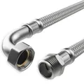 Produktbild: AWM Edelstahl Flexschlauch Panzerschlauch Anschlußschlauch Sanitär Heizung WC Solar Hauswasserwerk (1/2