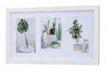 Produktbild: Levandeo® Bilderrahmen Collage, Bilderrahmen Collage 3 Fotos 10x15cm Ahorn Weiß MDF Passepartout