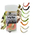 Produktbild: Zite Fishing Curly Viper Gummiköder Forelle 8 STK - Schlangenartiger Gummi Forellenköder 6,5cm – UL Angelköder Forelle Rotierend & Schlängelnd – Phthalatfrei & Handgefertigt (Schock Mix Knoblauch)