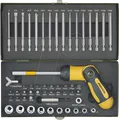 Produktbild: PROXXON 23104 - Bit-Satz mit knickbarem Ratschenschraubendreher, 54-teilig gemis