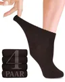 Produktbild: Fiera Besa Diabetikersocken Diabetiker Socken Damen mit Lycra, 4 Paar, Knöchelhoch